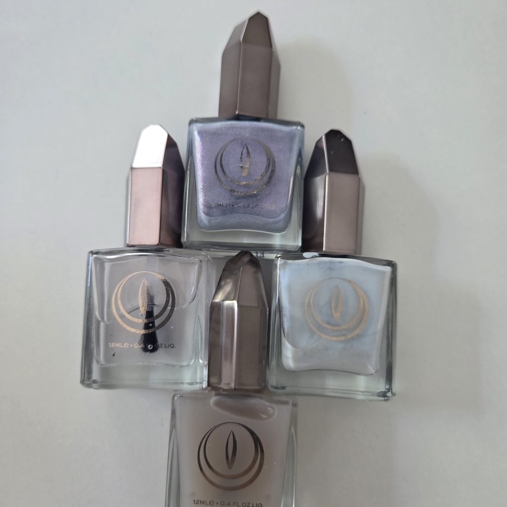 Purple and Silver Nail Tools for Makeup Perfection